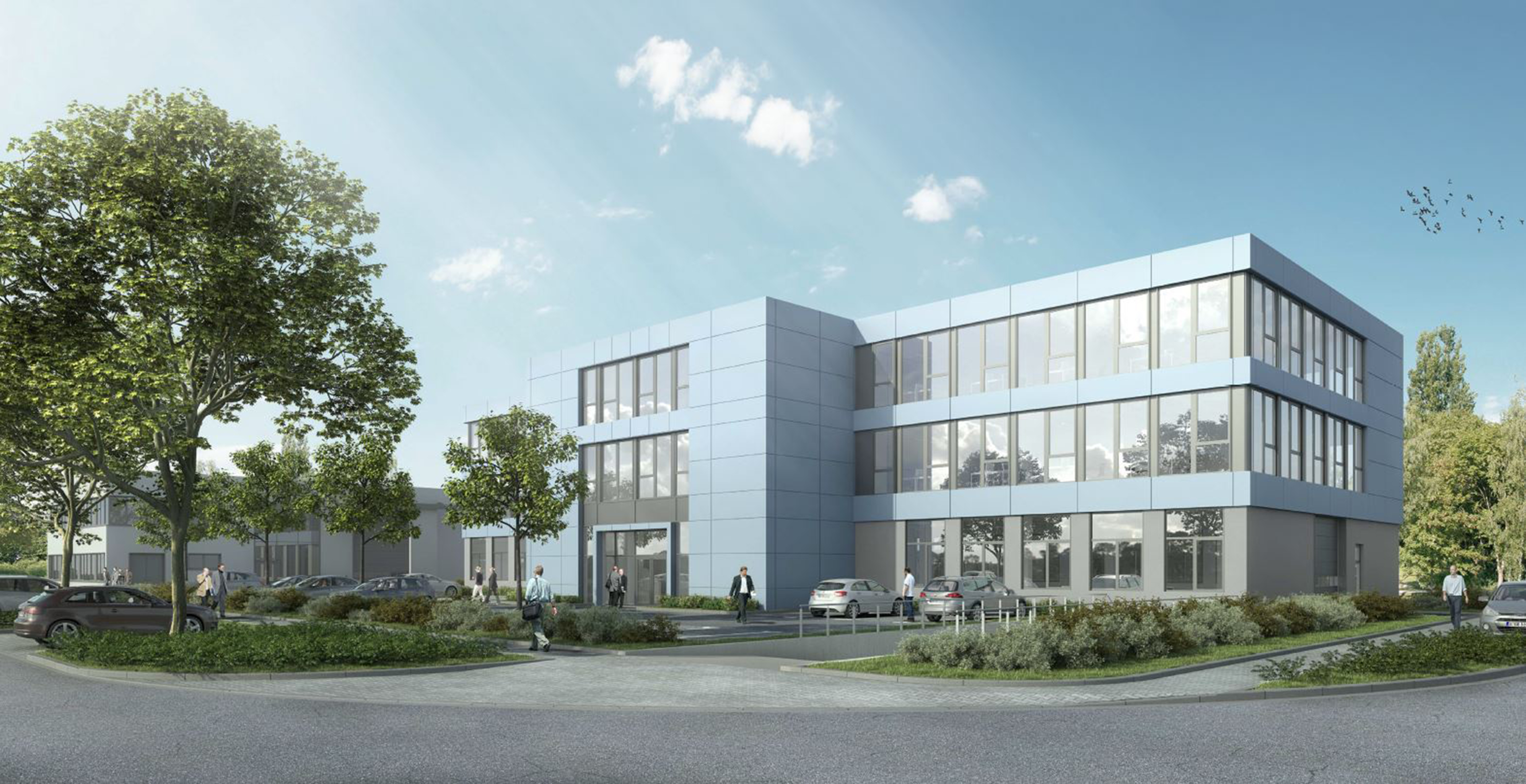 Project: Production building for laser systems with administration - Windorf, Germany